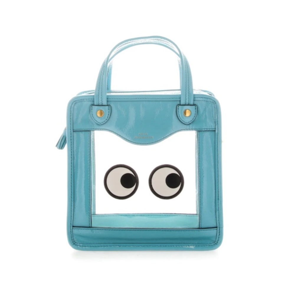 Anya Hindmarch “Rainy Day” Tote in aquamarine